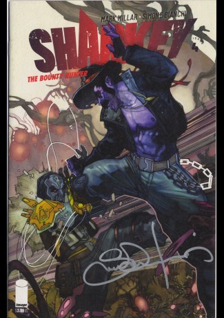 Sharkey the Bounty Hunter #4 - albo originale firmato
