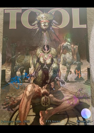 Poster TOOL Firmato - Tour Ufficiale 2022 MIAMI FTX Arena di