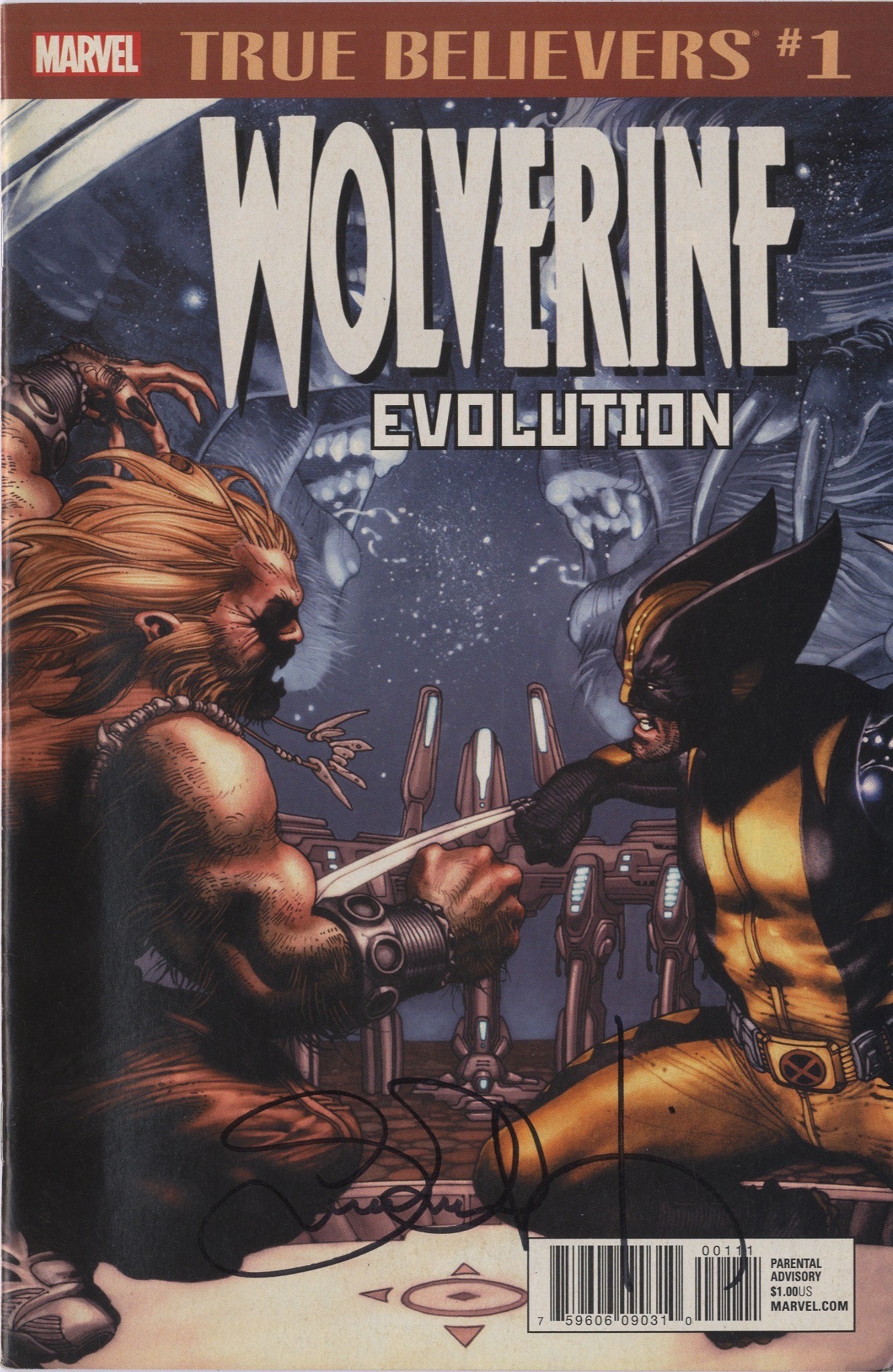 Wolverine numero 50 originale firmato di Simone Bianchi