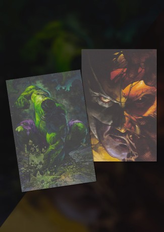 Wolverine e Hulk di Simone Bianchi