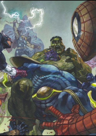 AVENGERS litografia deluxe di Simone Bianchi