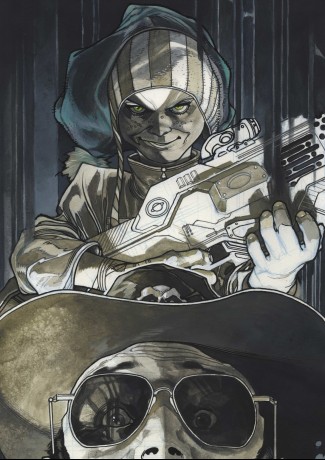 Sharkey the Bounty Hunter #6 preliminare di copertina di Simone 1